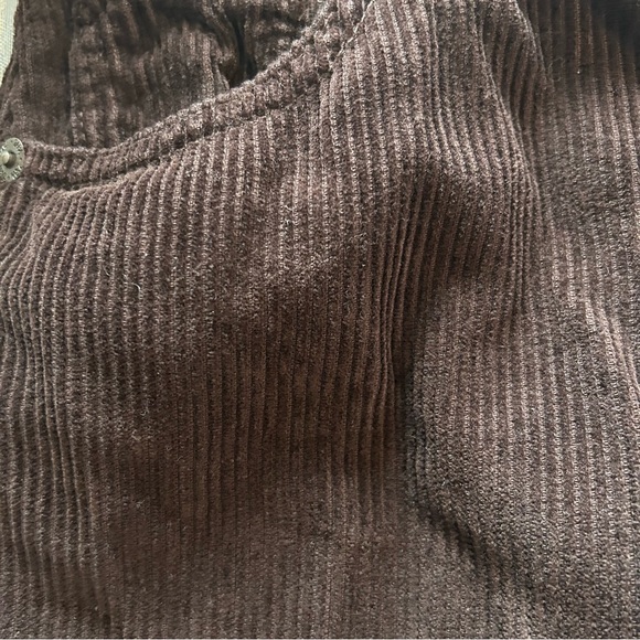 ZARA HIGH RISE WIDE LEG CORDUROY PANT IN BROWN SIZE 2 - Picture 10 of 11